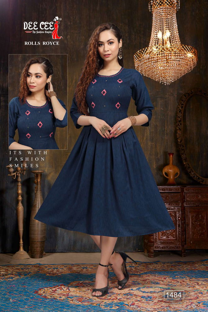 Rolls Royce Fancy Designer Ethnic Wear Anarkali Kurti Collection